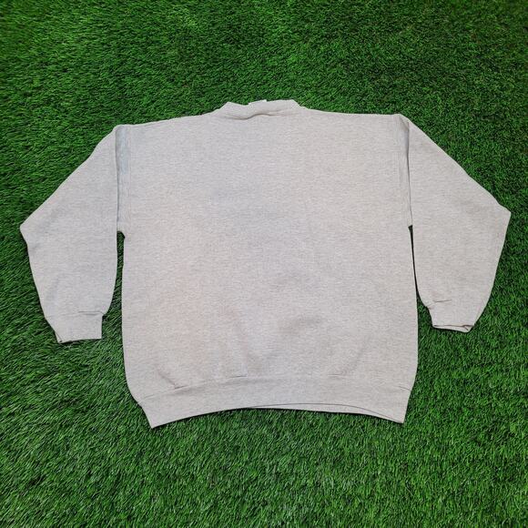 Vintage 90s Venice Beach California Sweatshirt Mens L Gray Drop Shoulder - Picture 4 of 5